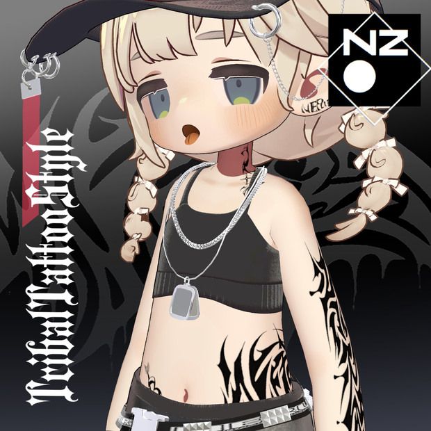【無料！free✨】キプフェル専用タトゥーテクスチャ2種+マテリアル【キプフェル専用】