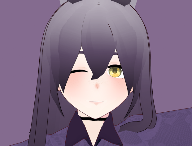 パープル魔法少女 PURPLE MAGICAL GIRL [VRM VROID AVATAR]