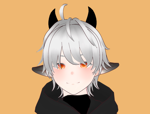 DEMON BOY 悪魔の少年 Daemon VRM VROID 3D MODEL AVATAR