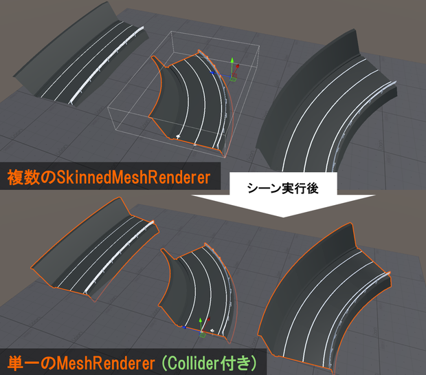 【無料】RuntimeSkinnedMeshBaker(負荷/容量削減用)