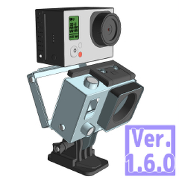 3D 小型ビデオカメラ（クリスタ1.6.0~・コミスタ用）　動画　写真　アクション　水中カメラ