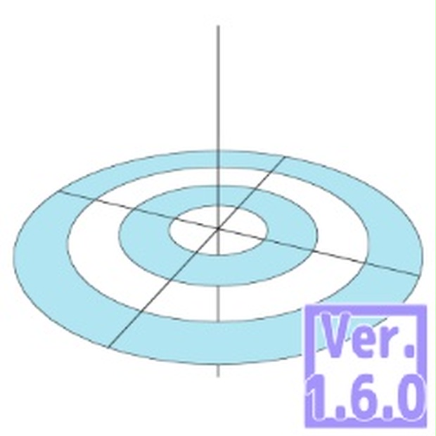 ３d あたり用同心円定規 クリスタ1 6 0 コミスタ用 漫画背景素材 ３dモデル販売 Pi0ip Booth