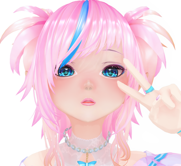 Streamer Girl Face vroid texture