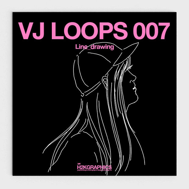 VJ素材 / VJ LOOPS 007:Line drawing