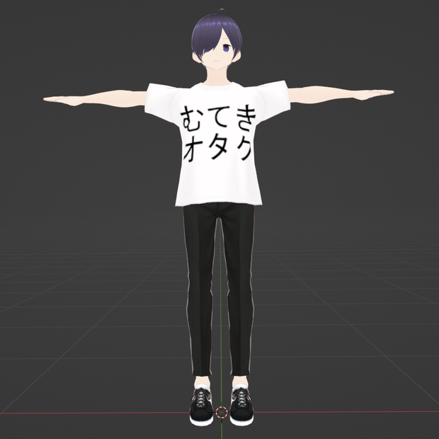 むてきオタク 3Dモデル (vrm)