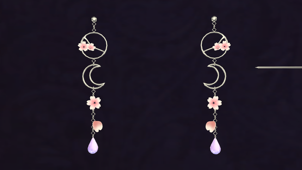 夜桜ピアス