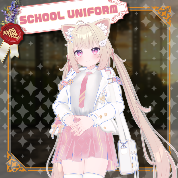【シフォン -Chiffon- 対応】SCHOOL UNIFORM【VRChat向け衣装モデル MA対応】
