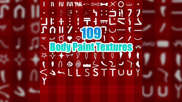 Vrchat Body paint texture pack