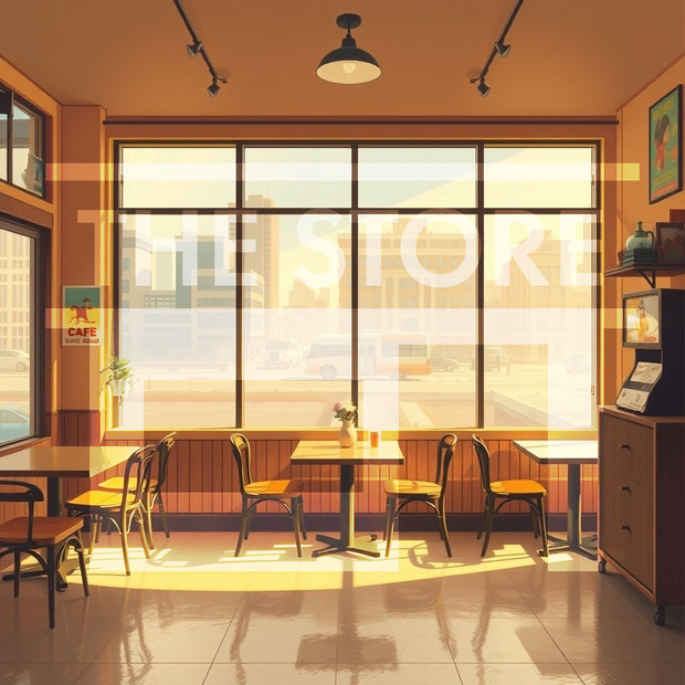 【イラスト素材】カフェ