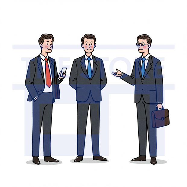 【イラスト素材】ビジネスマン