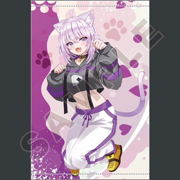 猫又おかゆ ドデカミン 等身大タペストリー 10名限定品 猫又おかゆ ドデカミン 等身大タペストリー 10名限定品 猫又