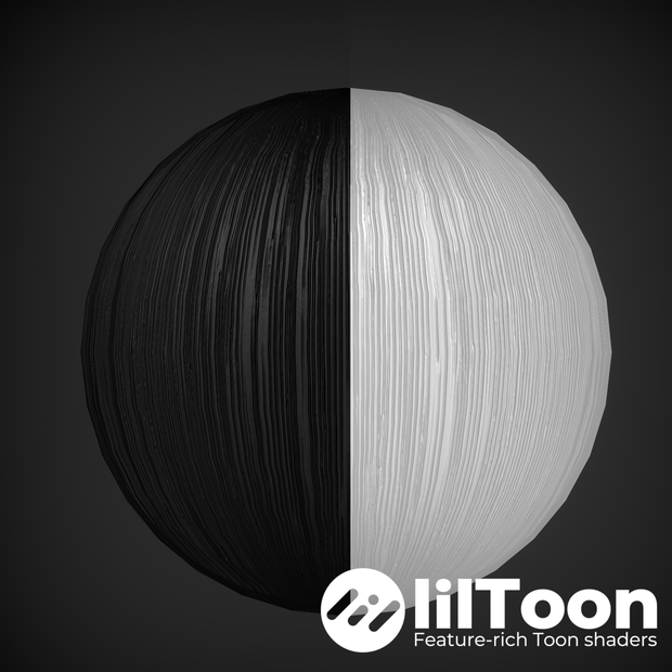 【lilToon】Realistic Hair material