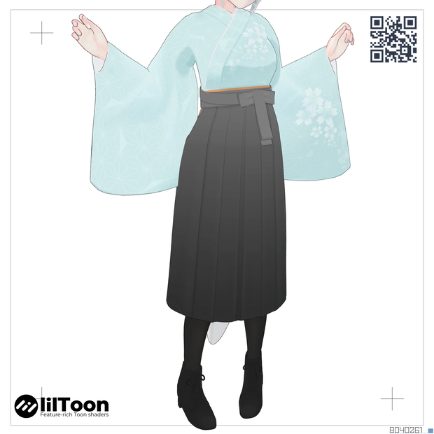 【B01&A1Xボディ向け】袴っぽい和服とレギンス