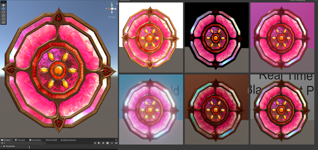 Fire/Metal Shield - Fantasy Prop