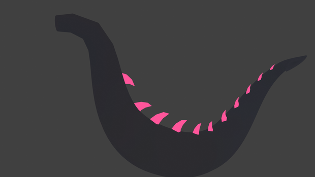 Dragon tail - rigged