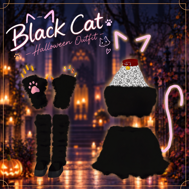 【3D衣装】ハロウィン仮装・黒猫（Pochi対応）