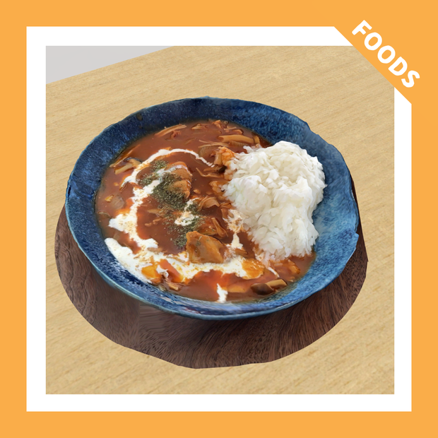 【VRChat向け】ハヤシライス・ハッシュドビーフ・洋風ライス/hash beef rice