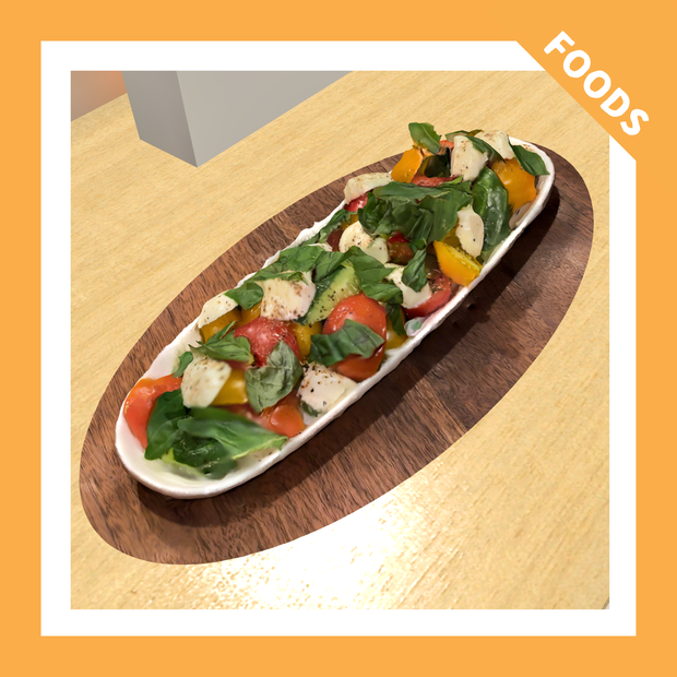 【VRChat向け】カプレーゼ・トマトとモッツァレラのサラダ/caprese salad