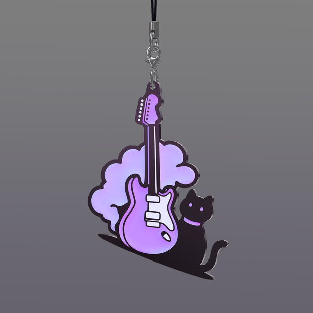 猫ギターストラップ【3Dモデルデータ】