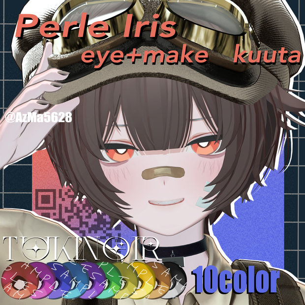 Perle Iris　makeup + eye texture　#TUKINOIR