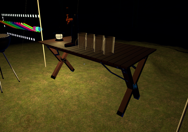 【VRChat向け】キャンプテーブル