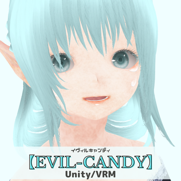 VRChat想定3Dモデル【EVIL-CANDY】