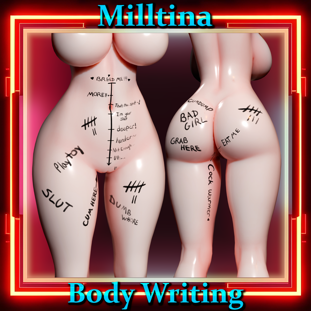 Milltina用 Body Writing Overlays【性的テキスト・オーバレイ】