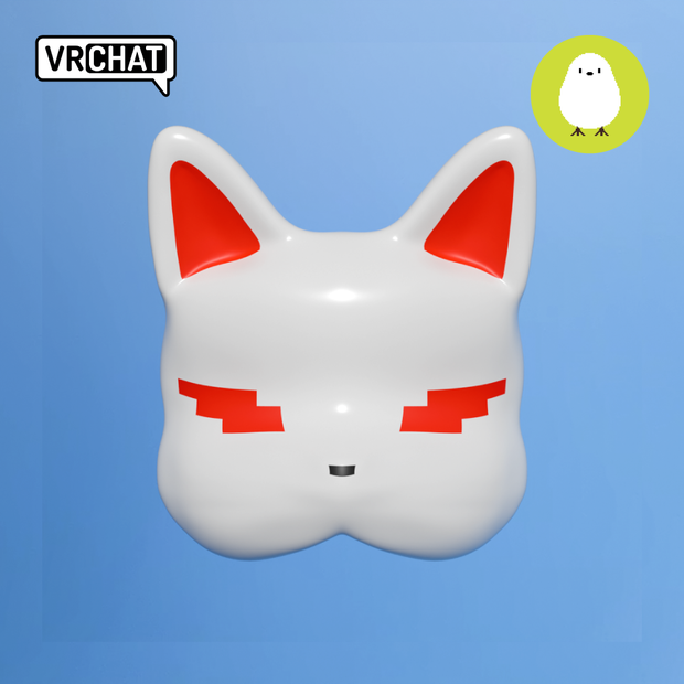 きつね仮面 3D帽子 (Kitsune mask 3D hat)