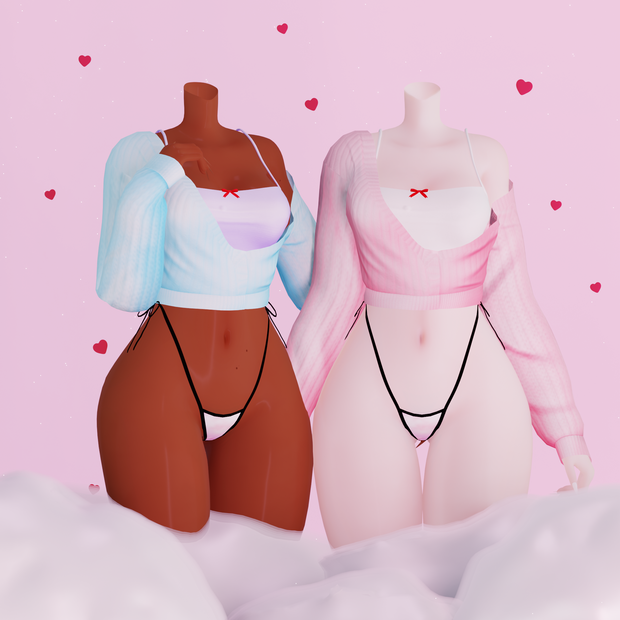 Cupid's Darling Cardigan - VRChat Asset