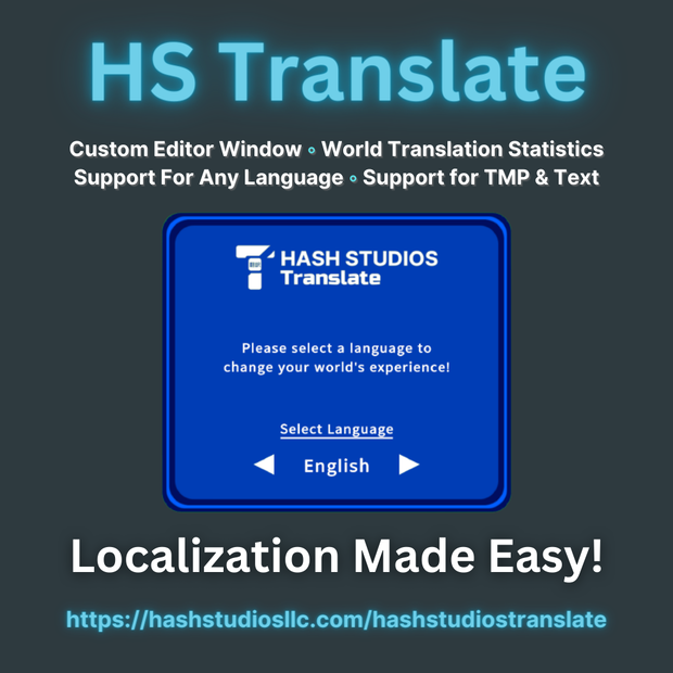 Hash Studios Translate / ハッシュスタジオ翻訳 [UdonSharp] [SDK3]