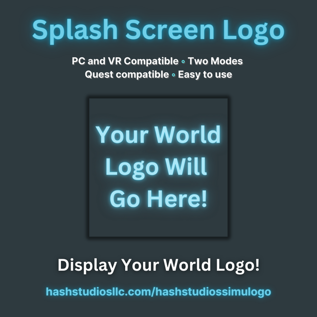Hash Studios SimuLogo / ハッシュスタジオズシムロゴ [UdonSharp] [SDK3]