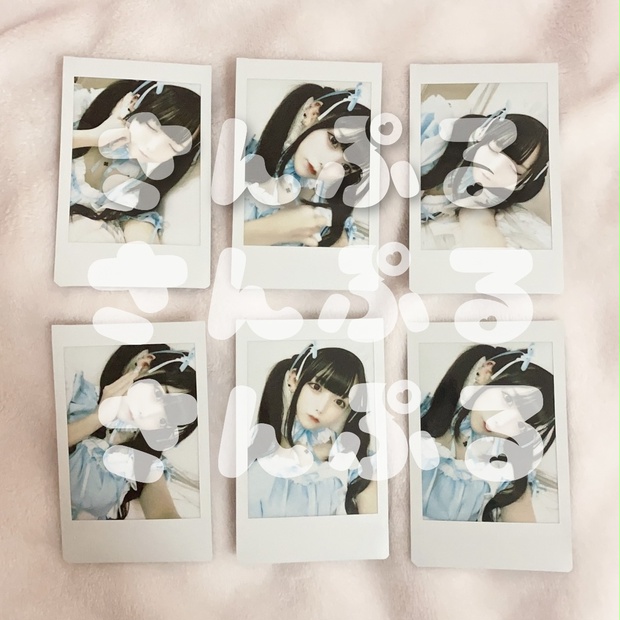 うさぎ 水色めいどチェキ【落書き付き】 - ♡うさぎちゃんのお うさぎ 水色めいどチェキ【落書き付き】 - ♡うさぎちゃんのお
