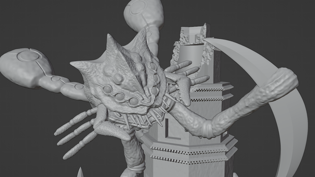【3Dプリント用データ】深海装甲獣　エウリプテス