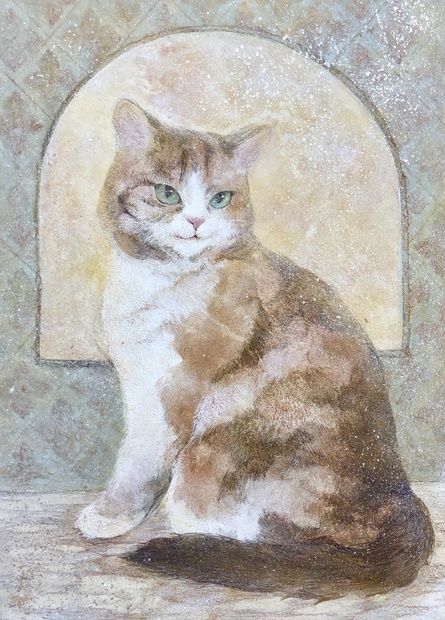 売上実績no 1 動物絵画 日本画 窓辺の猫 原画 絵画 Centurypest Com