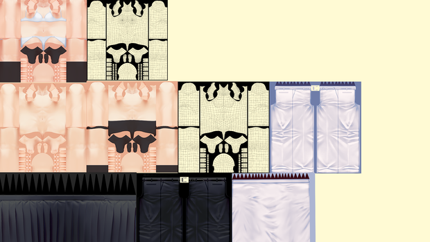 【VRoid用テクスチャ】 original textures , guide 