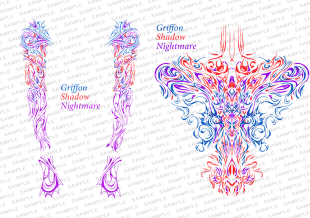 [Fan Art only] V tattoo pattern material free distribution Ver.2