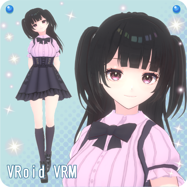 【VroidVRM】地雷系ガール【Ground mine girl】