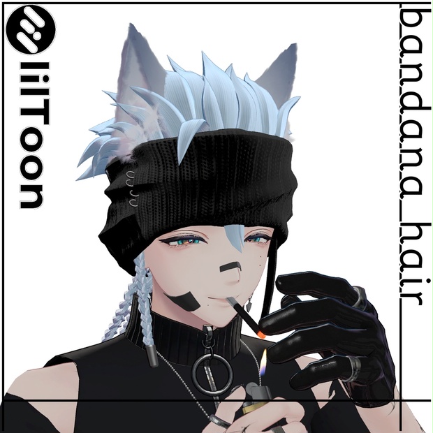【VRC Hair】bandana hair【バンダナヘアー】