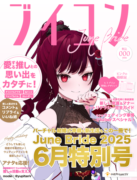 【ブイコン】6月特別号フレーム素材『赤』のみ（2025年6月30日まで）