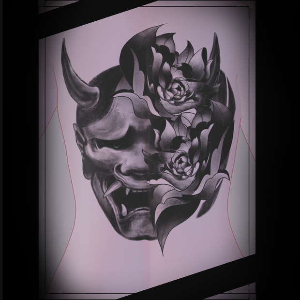 般若と牡丹_decal