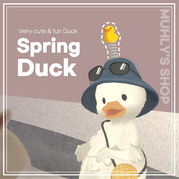 [VRChat想定] ばね鴨 (Spring Duck) [Phys Bone]
