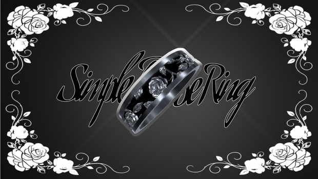【VRChat想定アクセサリー・全アバター対応】Simple Rose Ring