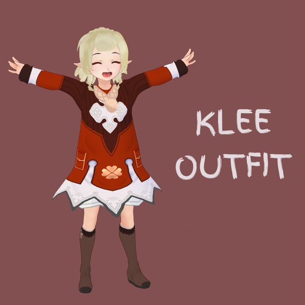 [ VRoid ] Klee Outfit - nottanavery - BOOTH