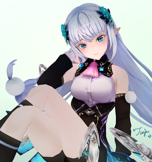 【オリジナル3Dモデル】エルフ少女 Notia 