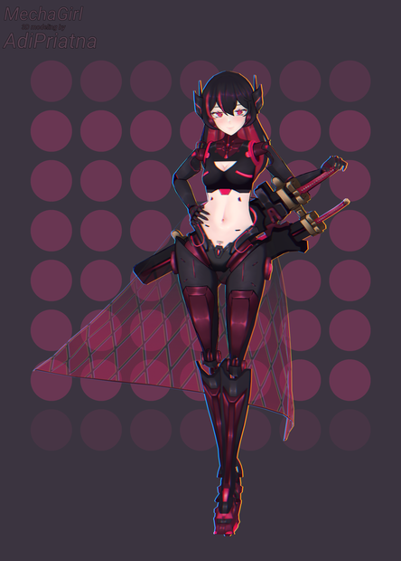 Mecha Girl オリジナル3Dモデル