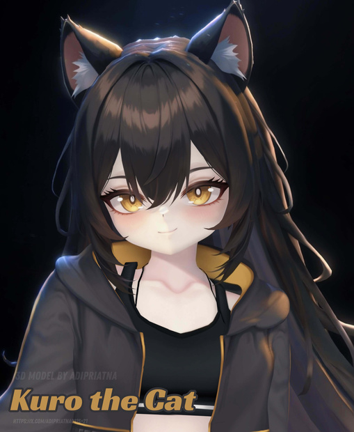 Kuro the cat オリジナル3Dモデル
