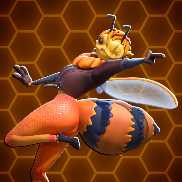 🐝 ミツバチ Belle | 3Dキャラクター | VRChat対応