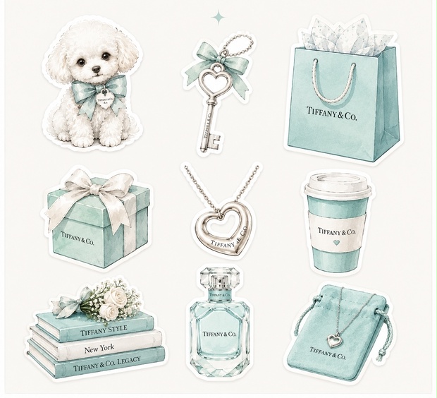 FASHION　 sticker pink & blue
