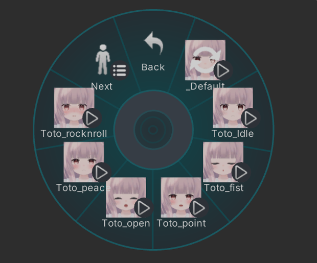表情固定ギミックの自動生成機