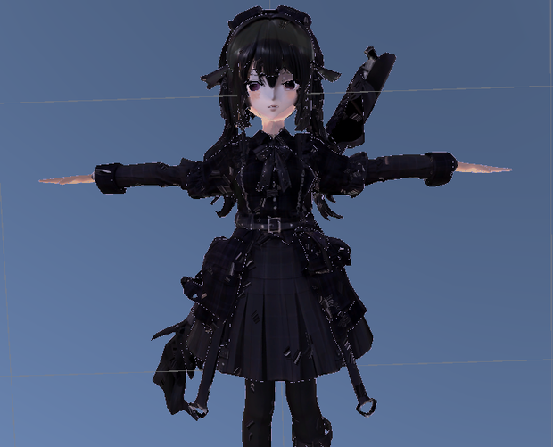 VRChatアバター「Black_Girl」